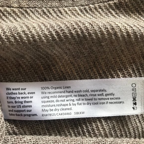 Eileen Fisher Tunic - 100% Organic Linen - Picture 5 of 6